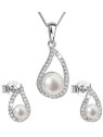 Evolution Group Parure di lusso in argento con perle autentiche Pavon 29027.1 donna