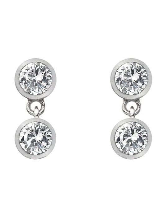 Hot Diamonds Orecchini in argento con topazio e diamante autentico Willow DE586 donna