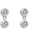 Hot Diamonds Orecchini in argento con topazio e diamante autentico Willow DE586 donna