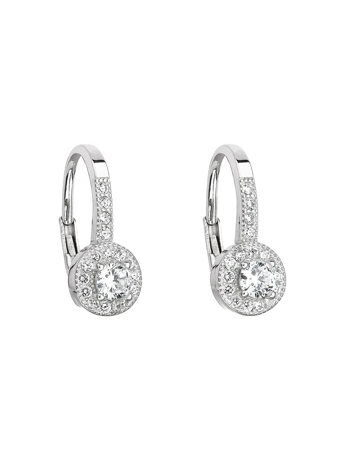 Orecchini Evolution Group in argento con zirconi trasparenti 11198.1 donna