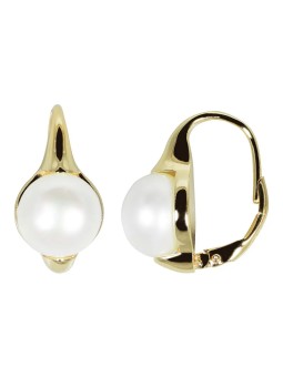 JwL Luxury Pearls Orecchini placcati oro con perle vere JL0532 donna