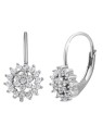 Orecchini Evolution Group in argento fiore bianco 11217.1 donna