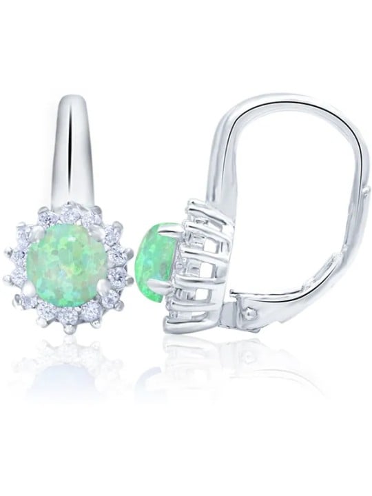 Beneto Orecchini in argento con cristilla opalescenti AGUC1206 donna