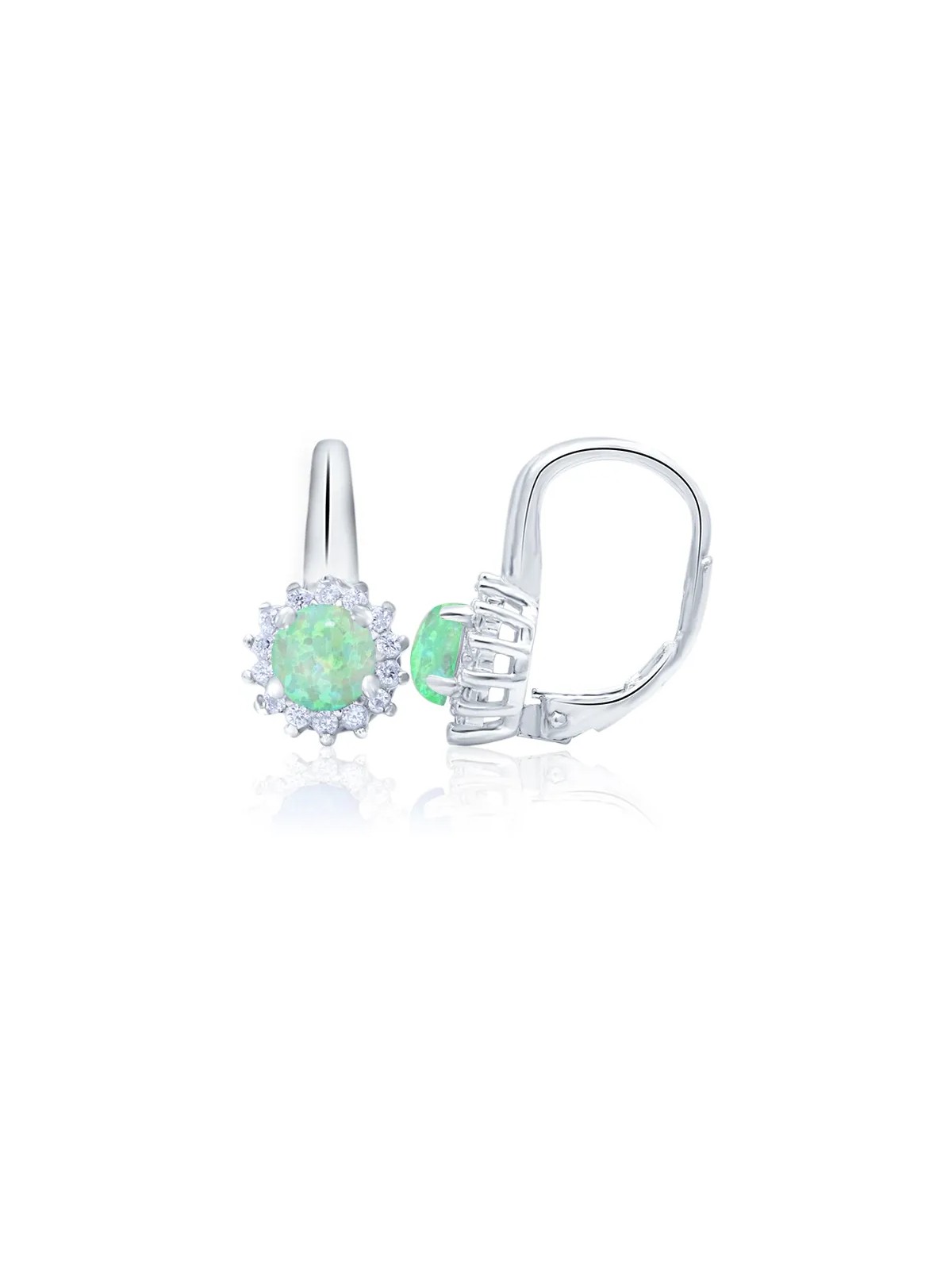 Beneto Orecchini in argento con cristilla opalescenti AGUC1206 donna