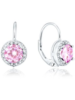 Beneto Orecchini in argento con cristilla rosa AGUC1159 donna