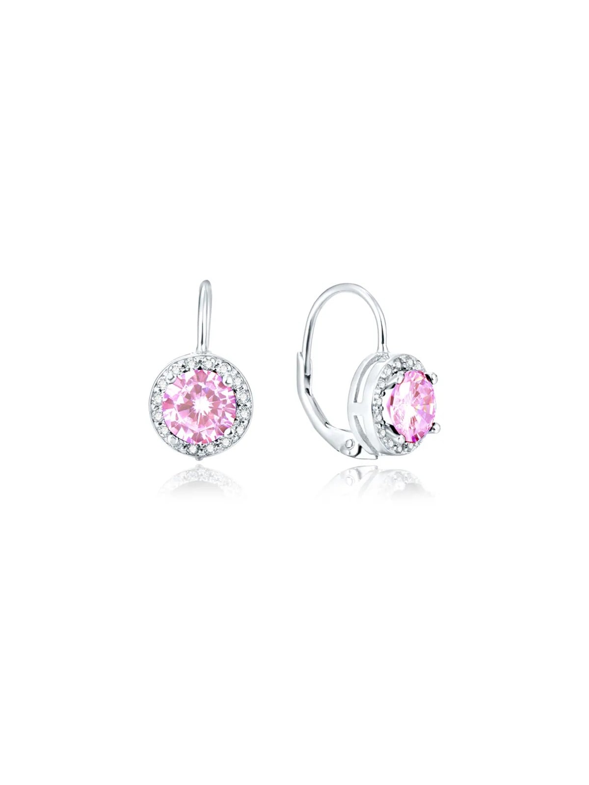 Beneto Orecchini in argento con cristilla rosa AGUC1159 donna