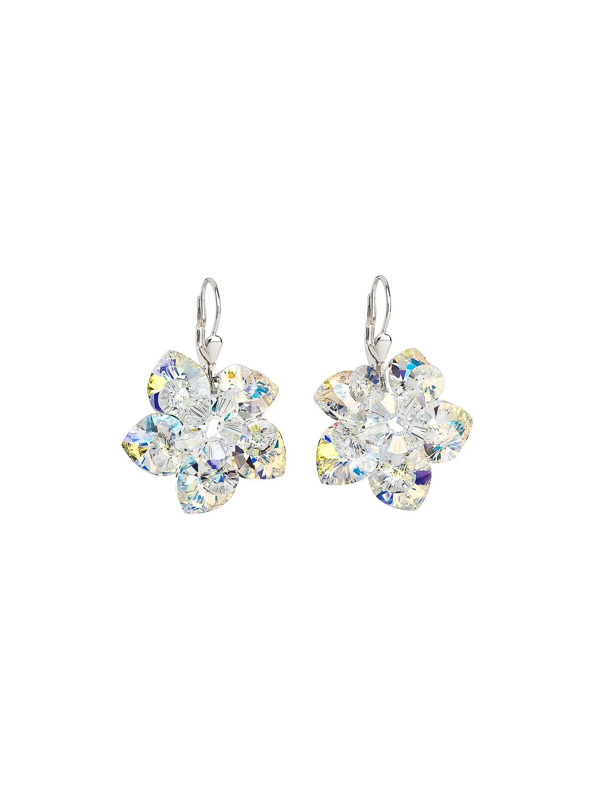 Evolution Group Orecchini fiori 31130.2 cristallo ab donna