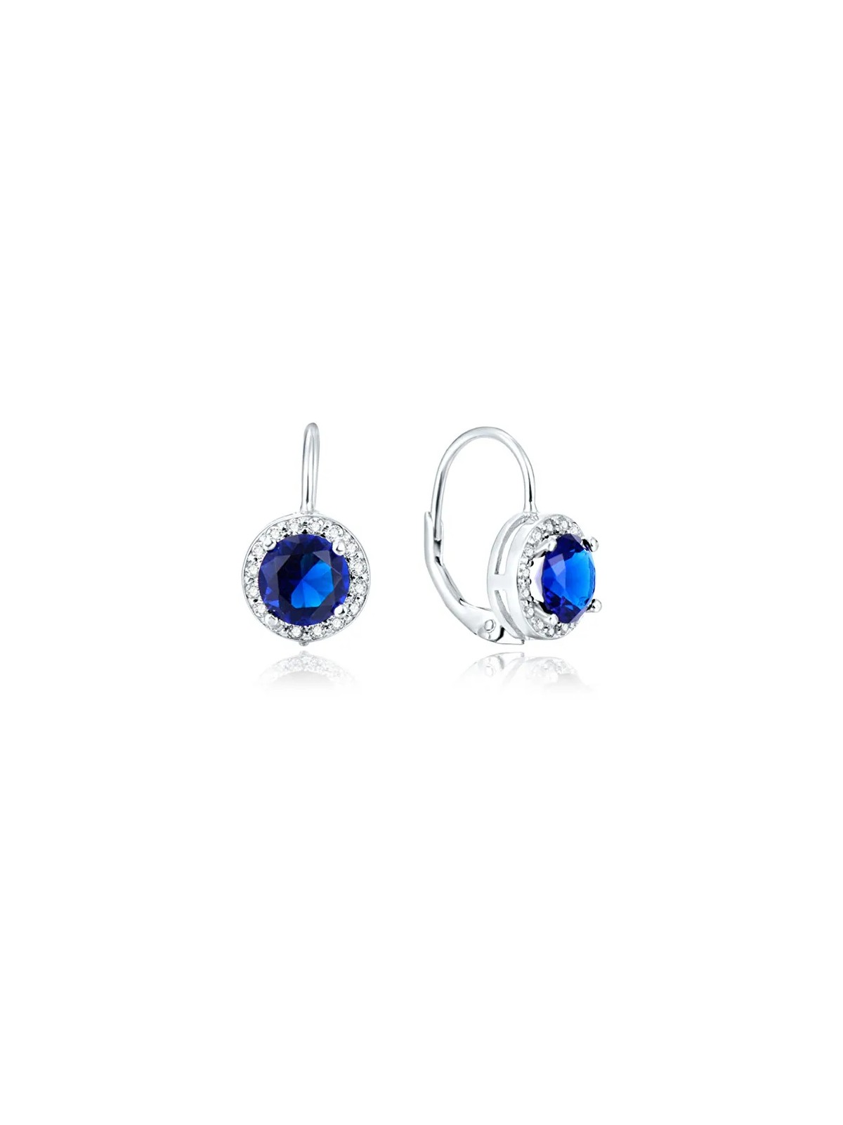 Beneto Orecchini in argento con cristilla blu AGUC1156 donna