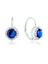 Beneto Orecchini in argento con cristilla blu AGUC1156 donna