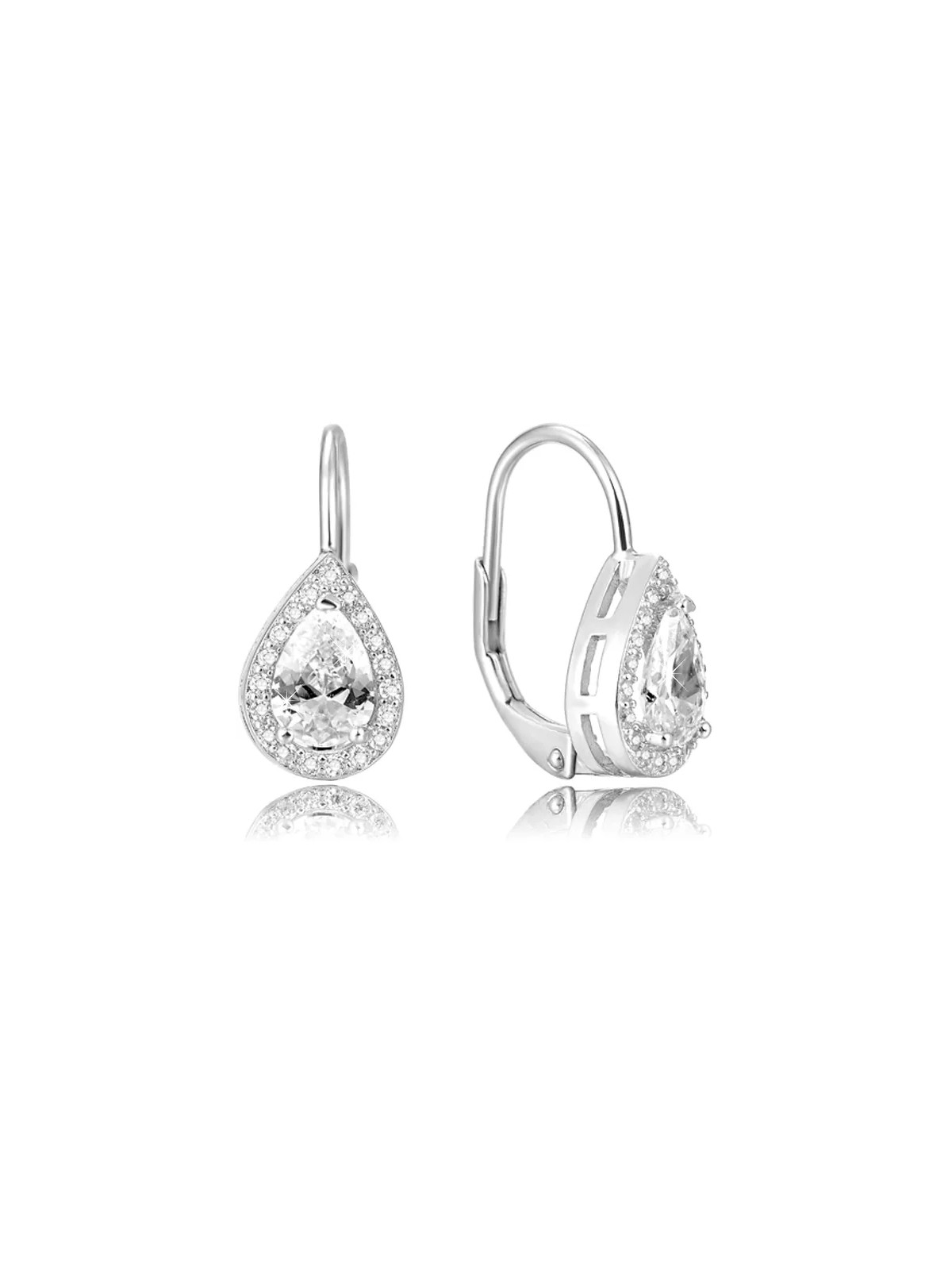 Beneto Orecchini in argento con cristallo rosa AGUC1160 donna