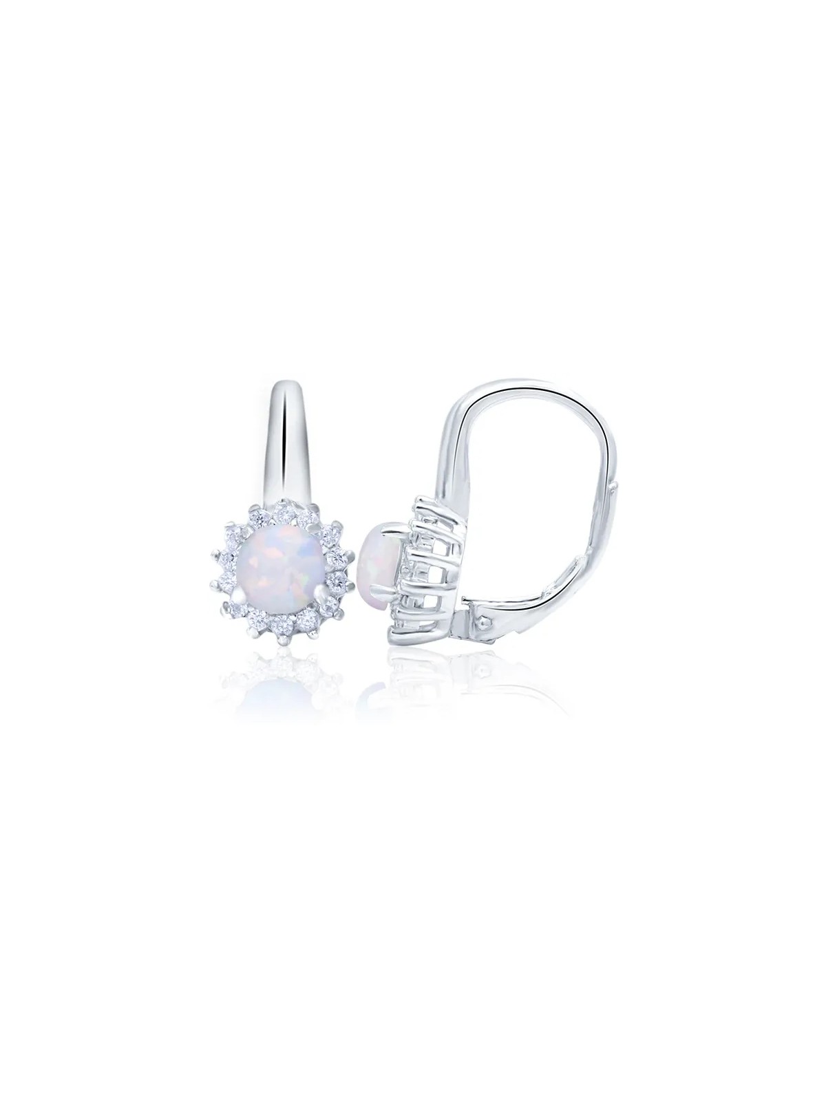 Beneto Orecchini in argento con cristilla opalescenti AGUC1205 donna