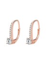 Beneto Orecchini in argento placcato oro rosa con cristilla AGUC1955-ROSE donna