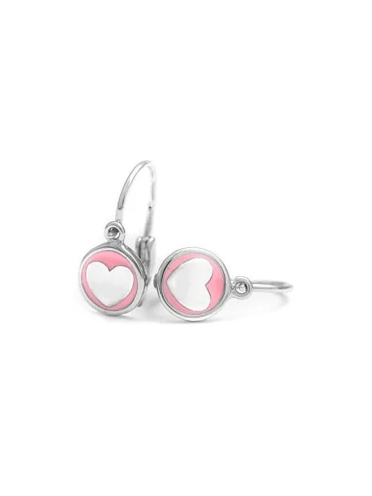Beneto Orecchini a forma di cuore in argento per bambini AGUC1767D donna