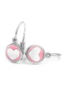Beneto Orecchini a forma di cuore in argento per bambini AGUC1767D donna