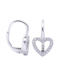 Benetto Orecchini a cuore in argento AGUC1958 donna