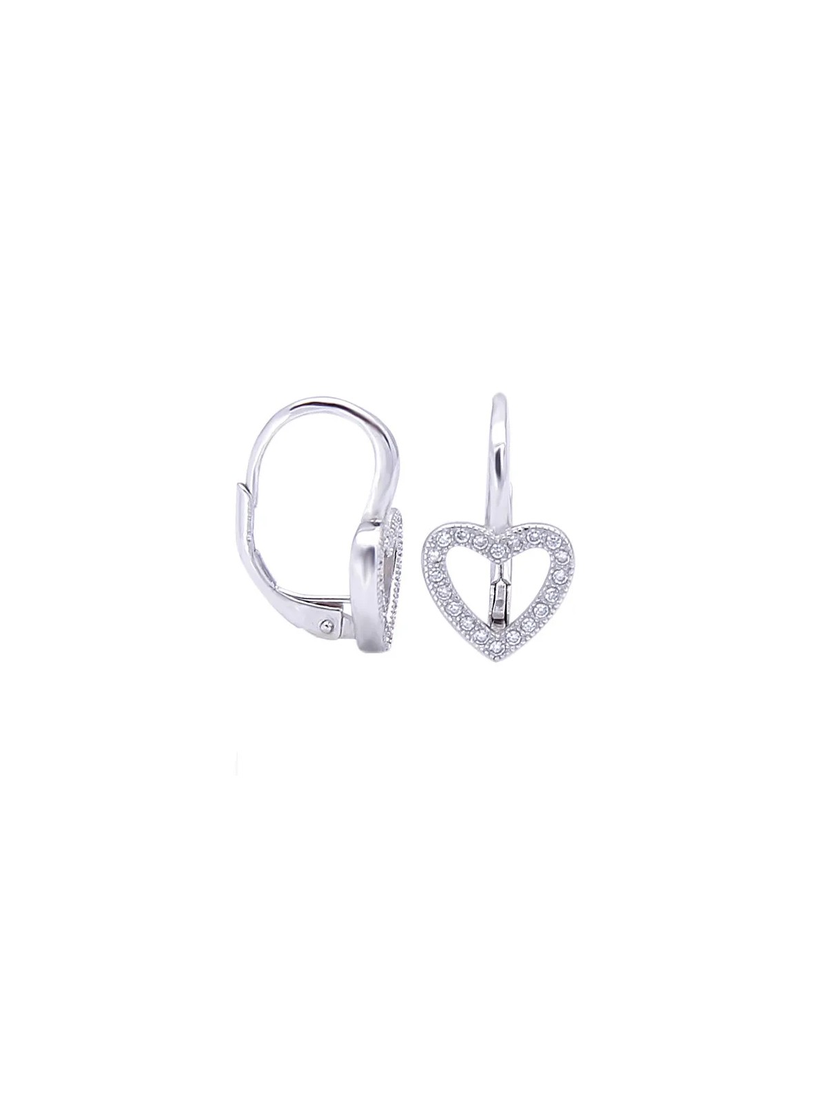 Benetto Orecchini a cuore in argento AGUC1958 donna
