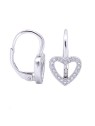 Benetto Orecchini a cuore in argento AGUC1958 donna