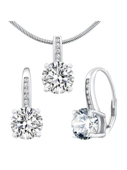 Silvego Set di gioielli in argento Verity LPS1335ES (orecchini, pendente) donna