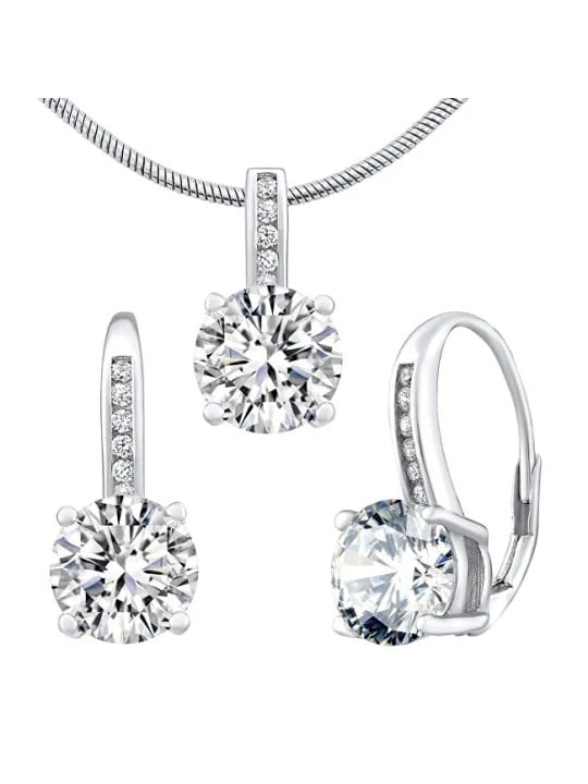 Silvego Set di gioielli in argento Verity LPS1335ES (orecchini, pendente) donna
