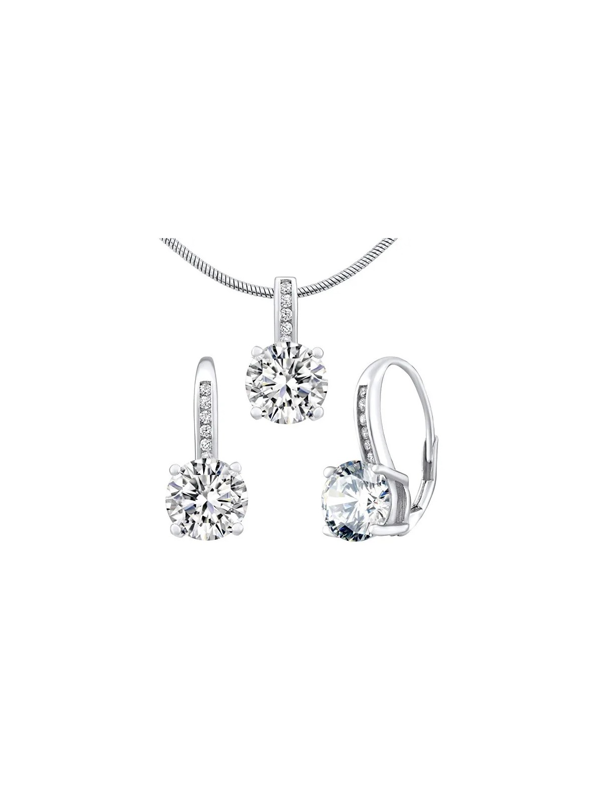 Silvego Set di gioielli in argento Verity LPS1335ES (orecchini, pendente) donna