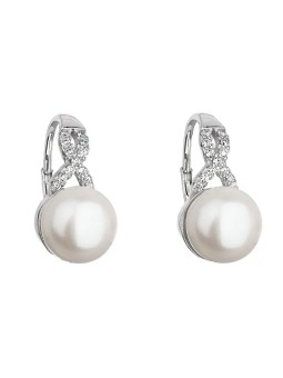 Evolution Group Orecchini in argento con perla di fiume 21048.1 bianca donna