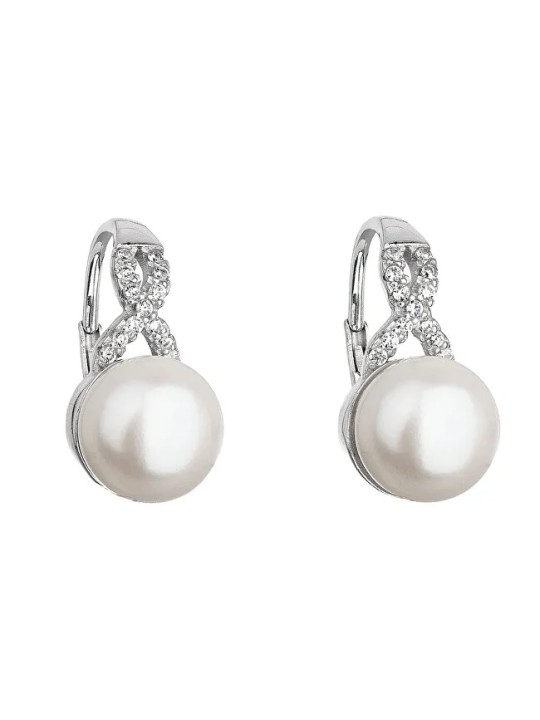 Evolution Group Orecchini in argento con perla di fiume 21048.1 bianca donna