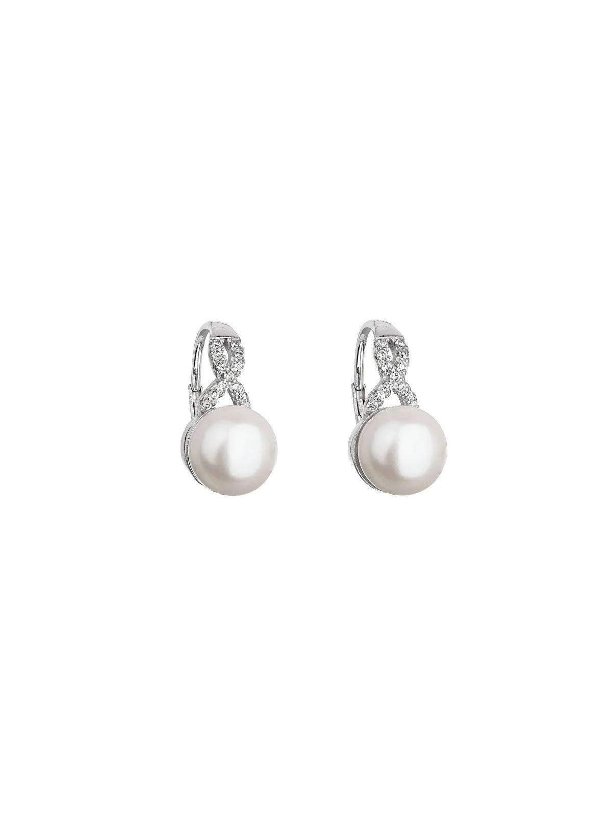 Evolution Group Orecchini in argento con perla di fiume 21048.1 bianca donna