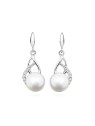 Silver Cat Delicati orecchini con perla e zirconi SC405 donna