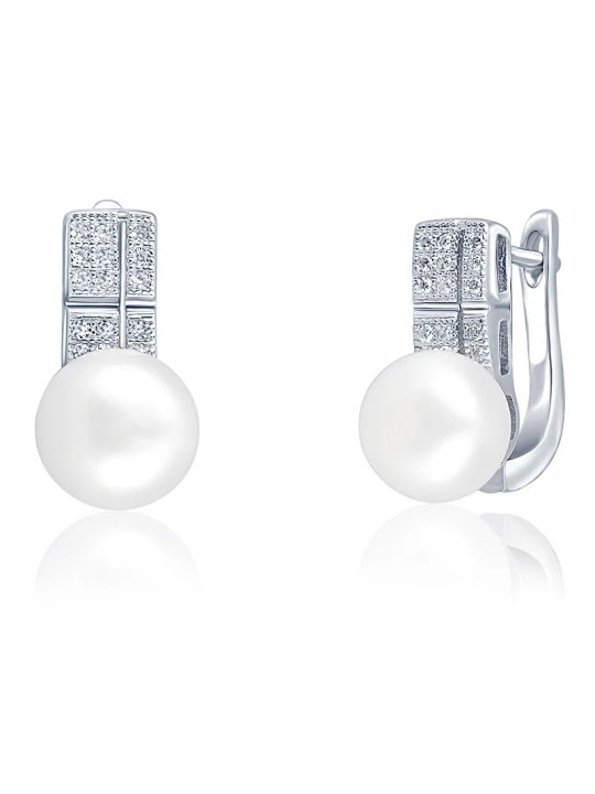 JwL Luxury Pearls Bellissimi orecchini con vera perla e zirconi JL0644 donna