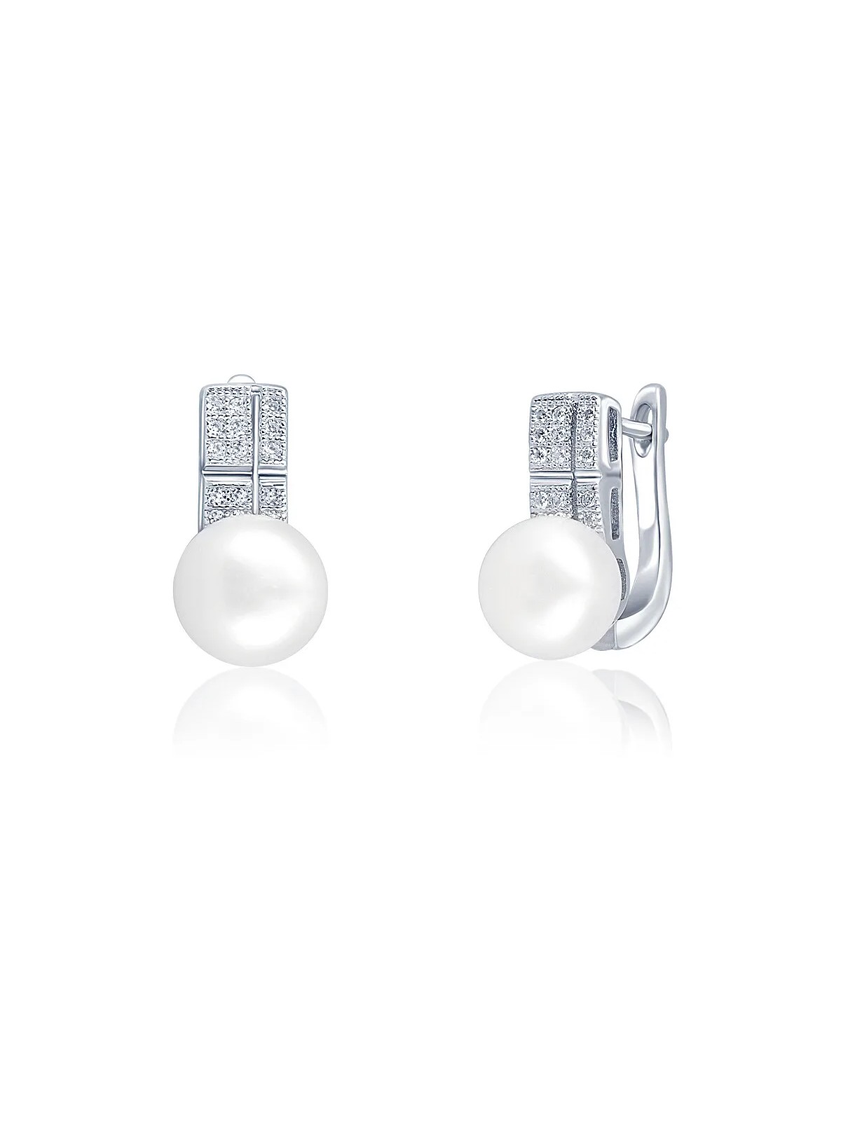 JwL Luxury Pearls Bellissimi orecchini con vera perla e zirconi JL0644 donna