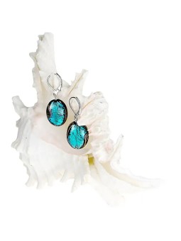Lampglas Misteriosi orecchini Deep Sea realizzati con perle Lampglas e argento puro EP11 donna