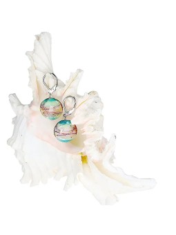 Lampglas Orecchini Gentle Sweet Childhood in perle Lampglas con argento puro EP22 donna