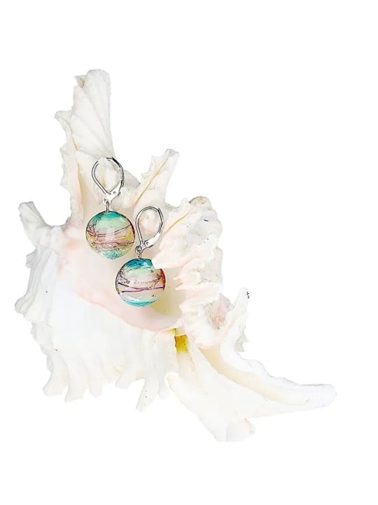 Lampglas Orecchini Gentle Sweet Childhood in perle Lampglas con argento puro EP22 donna