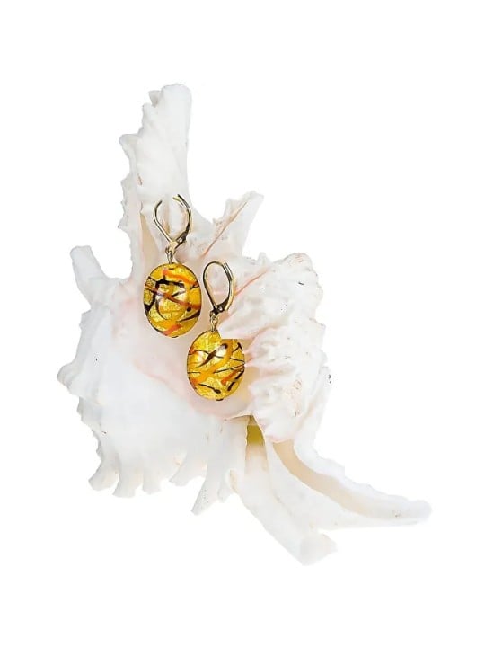 Lampglas Orecchini originali Sunny Meadow in perle Lampglas con oro 24 carati EP16 donna