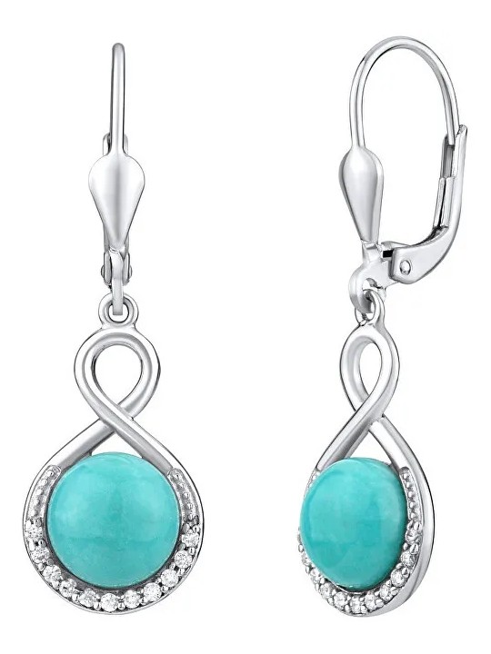 Silvego Orecchini in argento con turchese naturale JST14710TU donna