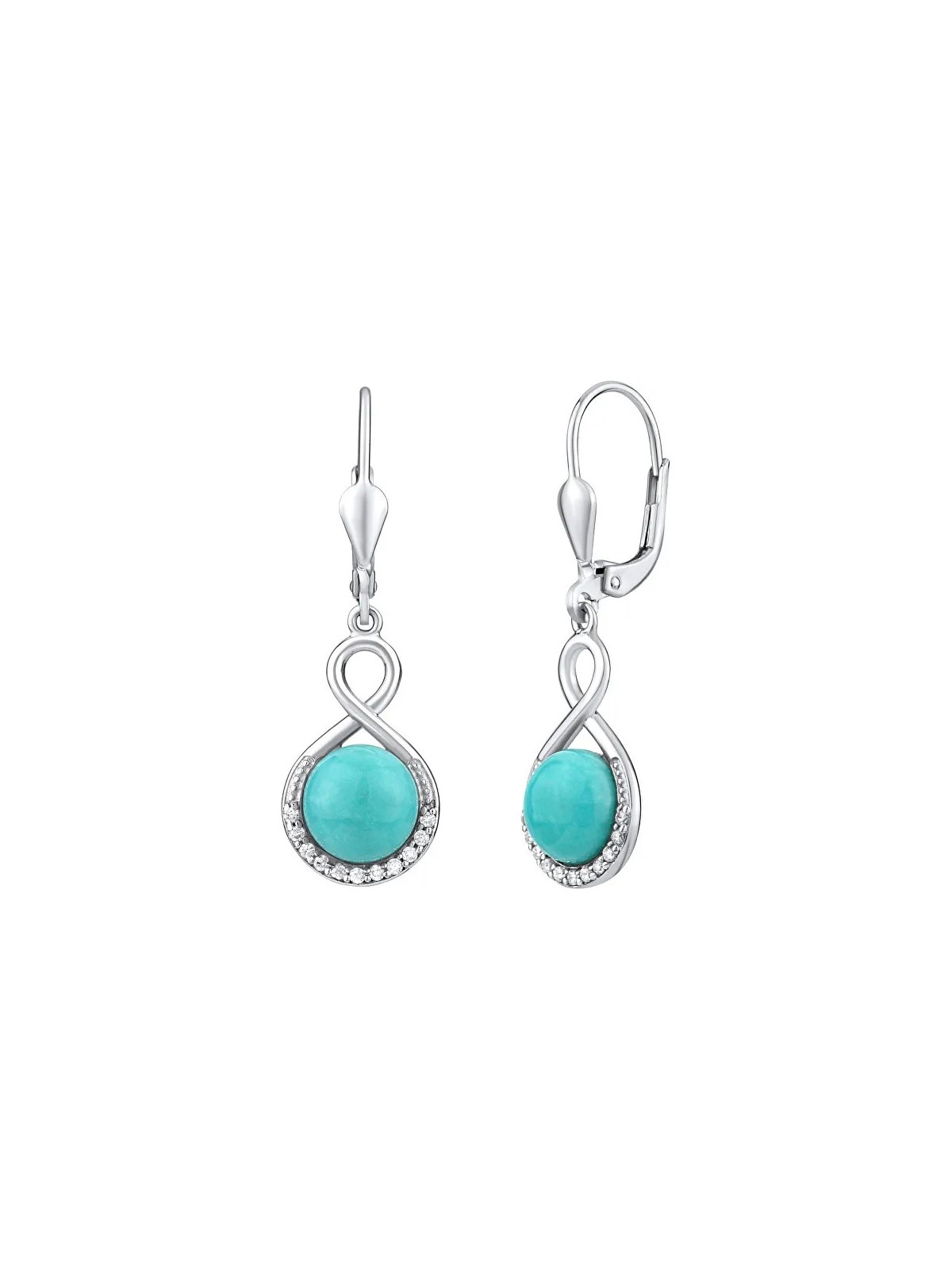 Silvego Orecchini in argento con turchese naturale JST14710TU donna