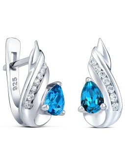 Orecchini Silvego in argento con topazio sintetico CORNELIA QRE04TE donna