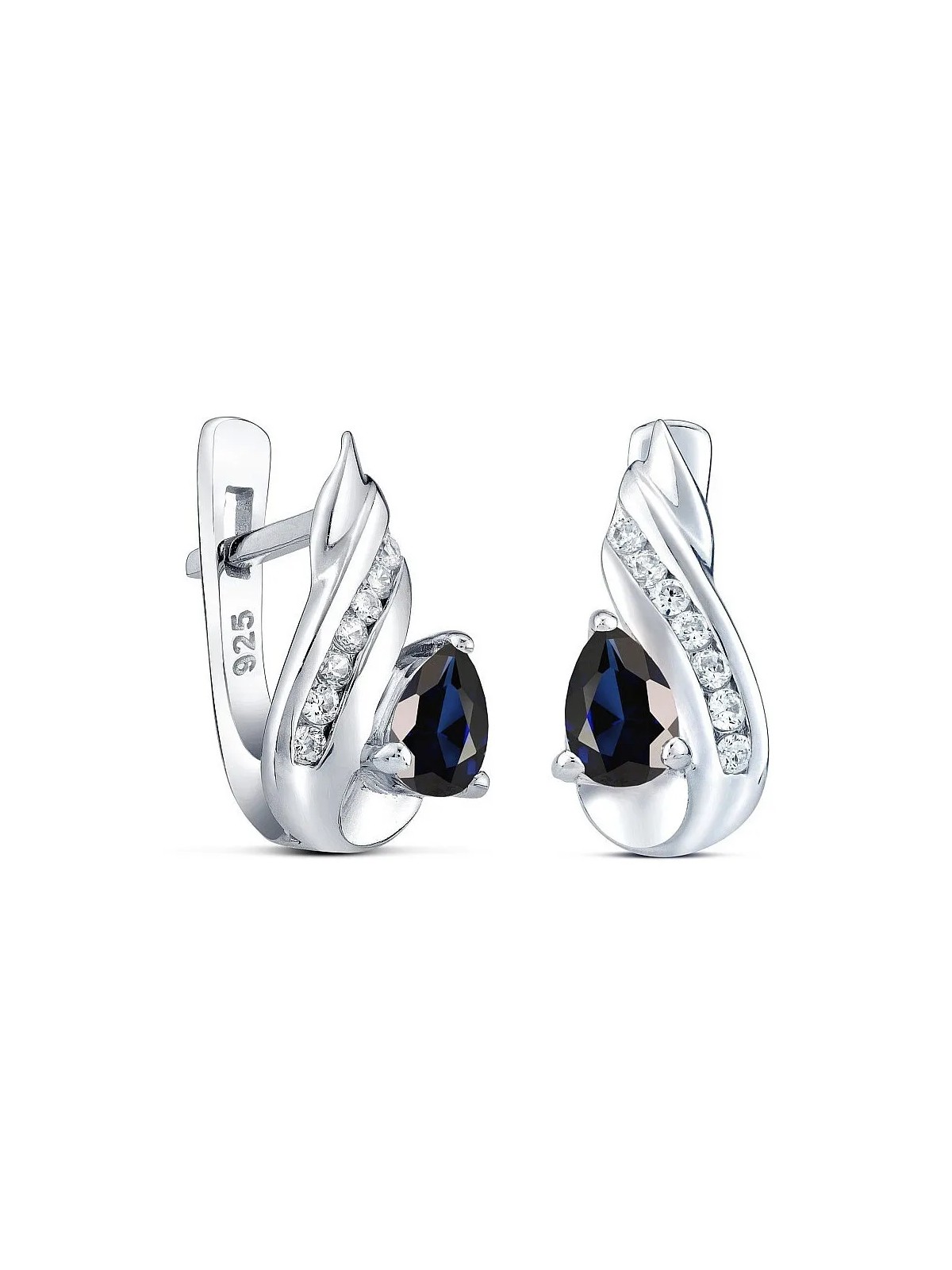 Orecchini Silvego in argento con zaffiro sintetico Valeria QRE04S donna