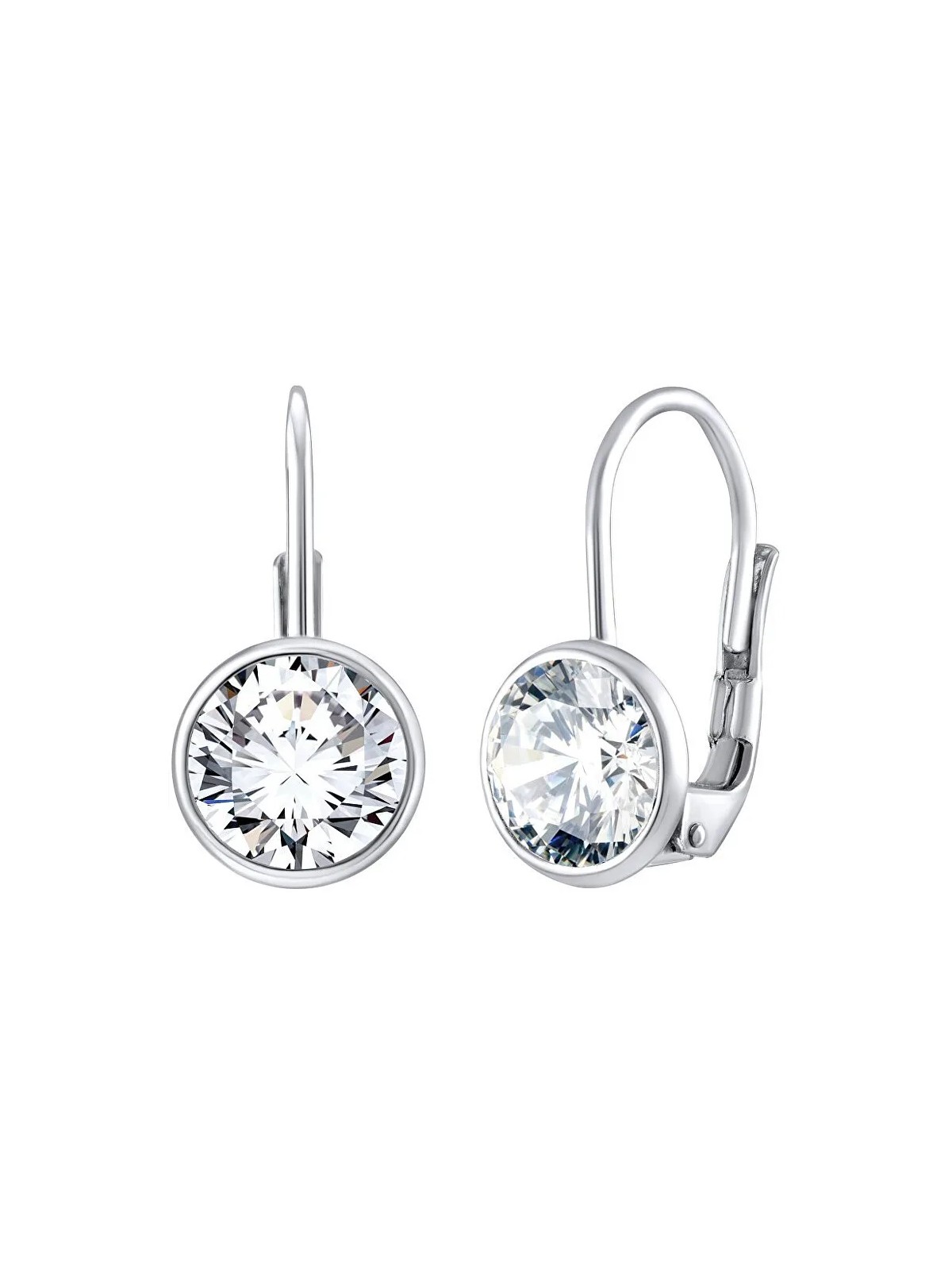 Orecchini Silvego Eleganti in argento con zirconi Swarovski trasparenti SILVEGOB70607S donna