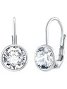Orecchini Silvego Eleganti in argento con zirconi Swarovski trasparenti SILVEGOB70607S donna