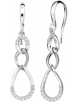Orecchini eleganti Gatto Argento con zirconi SC438 donna