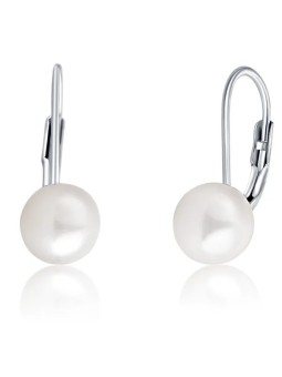 JVD Orecchini in argento con perle vere SVLE0476XD2P1 - Diametro: 0.7 cm donna
