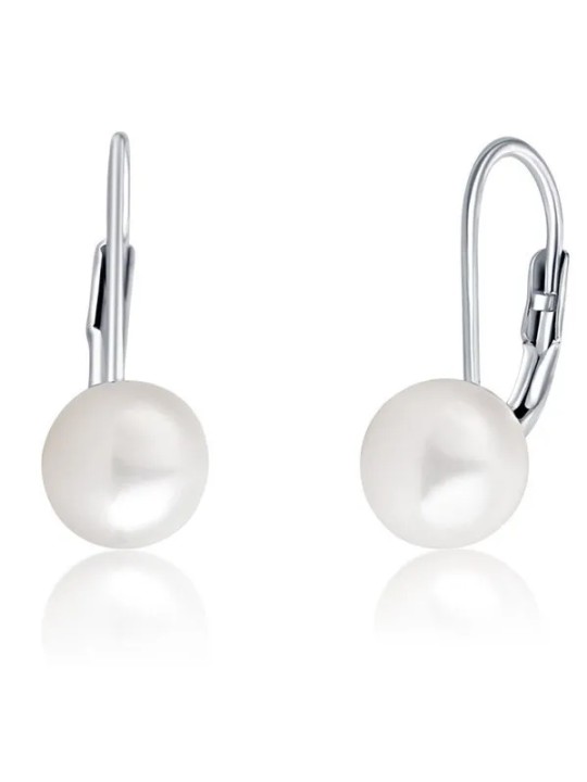 JVD Orecchini in argento con perle vere SVLE0476XD2P1 - Diametro: 0.8 cm donna