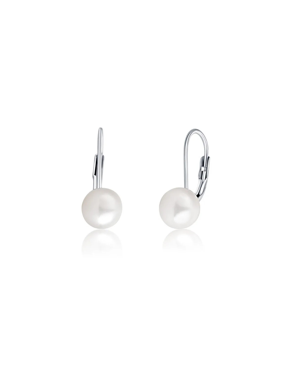JVD Orecchini in argento con perle vere SVLE0476XD2P1 - Diametro: 0,9 cm donna