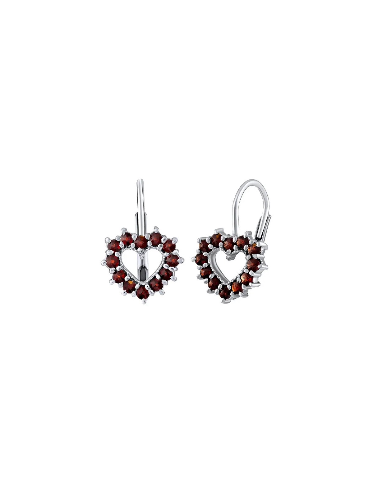 Orecchini Silvego in argento con veri granati SILVEGOB380095 donna