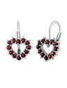 Orecchini Silvego in argento con veri granati SILVEGOB380095 donna