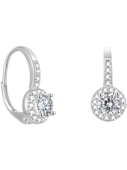 Beneto Delicati orecchini in argento con zirconi scintillanti AGUC2267 donna