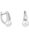 Beneto Eleganti orecchini in argento con vera perla d'acqua dolce AGUC2262P donna
