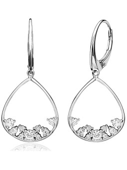 Orecchini MOISS Splendidi in argento con cristalli E0001316 donna