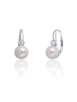 JwL Luxury Pearls Deliziosi orecchini in argento con vera perla bianca JL0673 donna